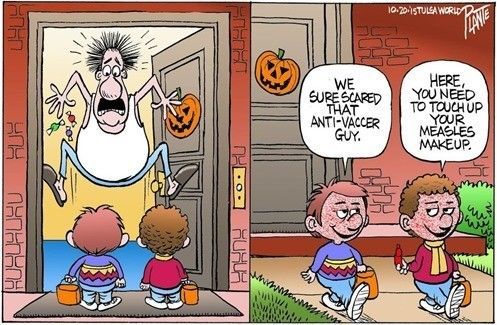 Halloween - Humour peur de la rougeole