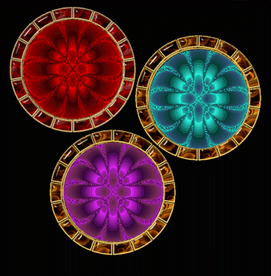 Optique Illusion - Trois cercles de couleurs