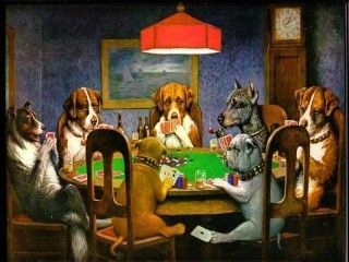 Cartes - Chiens au poker