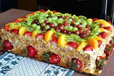 Aliments Desserts - Gâteau aux fruits frais