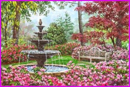 Fontaine d'Eau - Au jardin fleuri