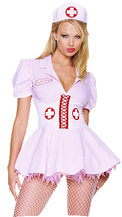 Profession - Infirmière costume rose 