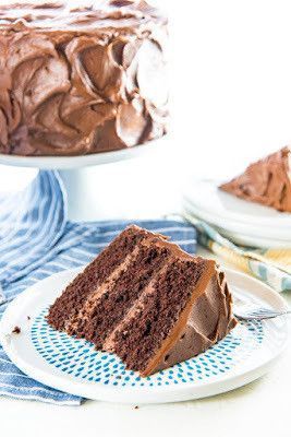 Aliments Desserts - Morceau gâteau chocolat