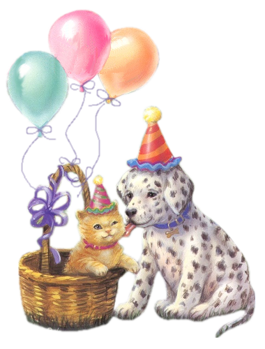 Anniversaire - Chaton, chiot race dalmatien