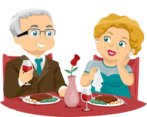 Mariage Années Anniversaire - Couple repas anniversaire