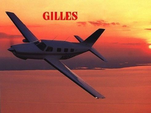 Prénom Homme - Gilles, avion