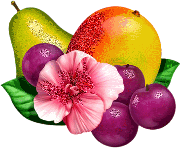 Aliments Fruits - Poire, prunes, pêche