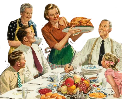 Aliments Noël, Temps des Fêtes - Repas en famille
