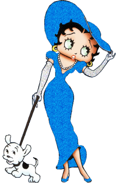 Betty Boop - Dame en bleue