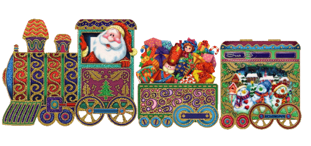 Joyeux Noël - Train livraison du Père Noël