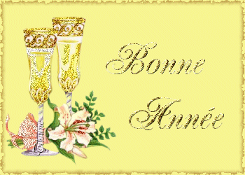 Bonne Année - Fond jaune