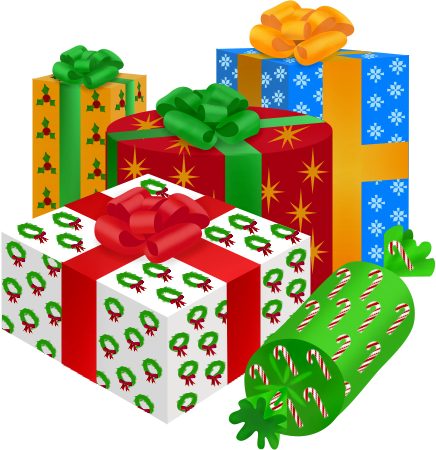 Noël Sapin Cadeaux - Cinq cadeaux