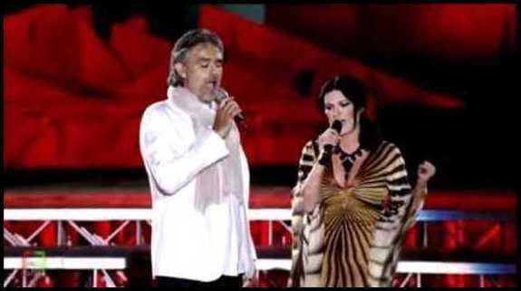VIDEO Chansons - Andrea Bocelli, Laura Pausini