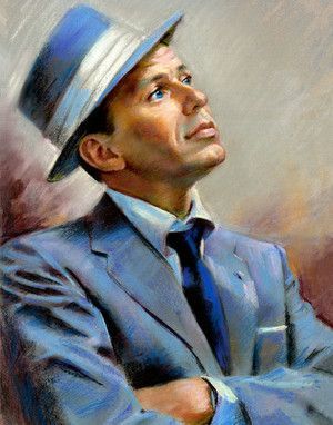 Homme - Peinture de Frank Sinatra