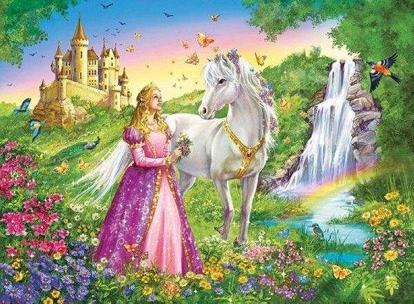 Enfant - Princesse avec son cheval