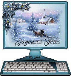 Noël - Joyeuses Fêtes, écran ordinateur