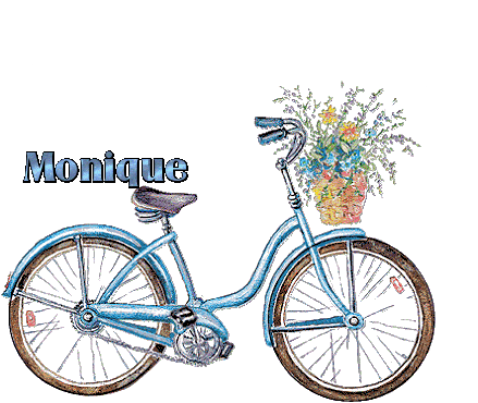 Prénom Monique - Bicycle bleu