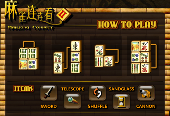 Jeu - Mahjong Connect 2 avec password 