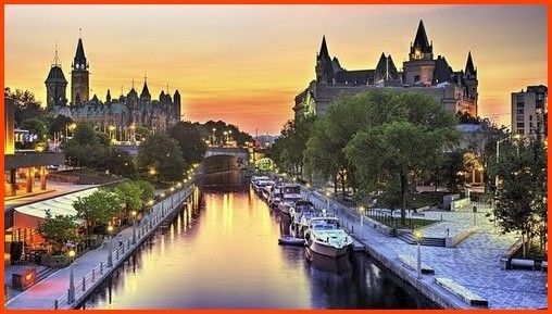 Fête du Canada - Canal Rideau à Ottawa Canada