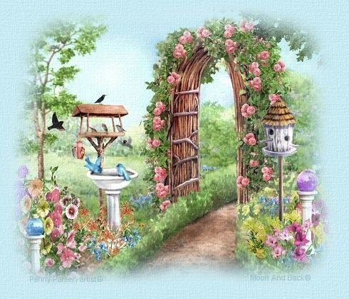 Fleurs Jardinage - Entrée Jardin Arc de cercle