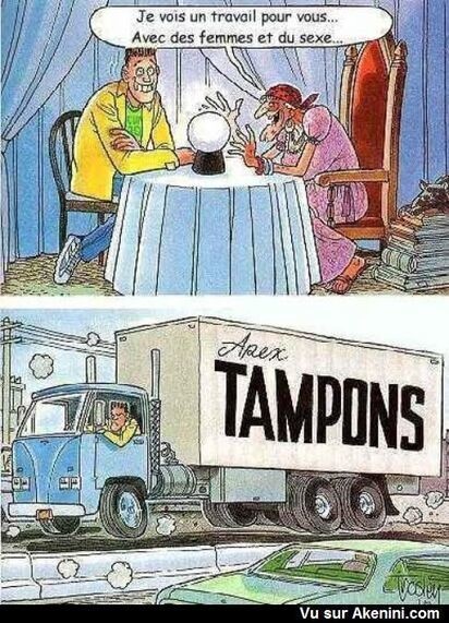 Humour - Camionneur Tampons pour femmes