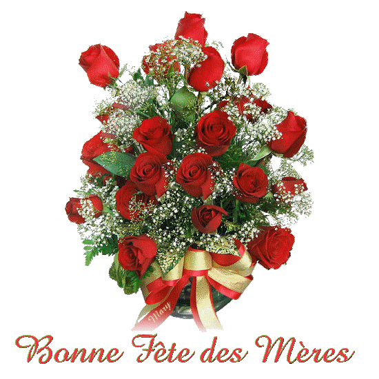Bonne Fête des Mères - Roses rouges