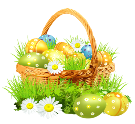 Pâques - Panier oeufs décorés