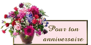 Anniversaire - Vase de fleurs